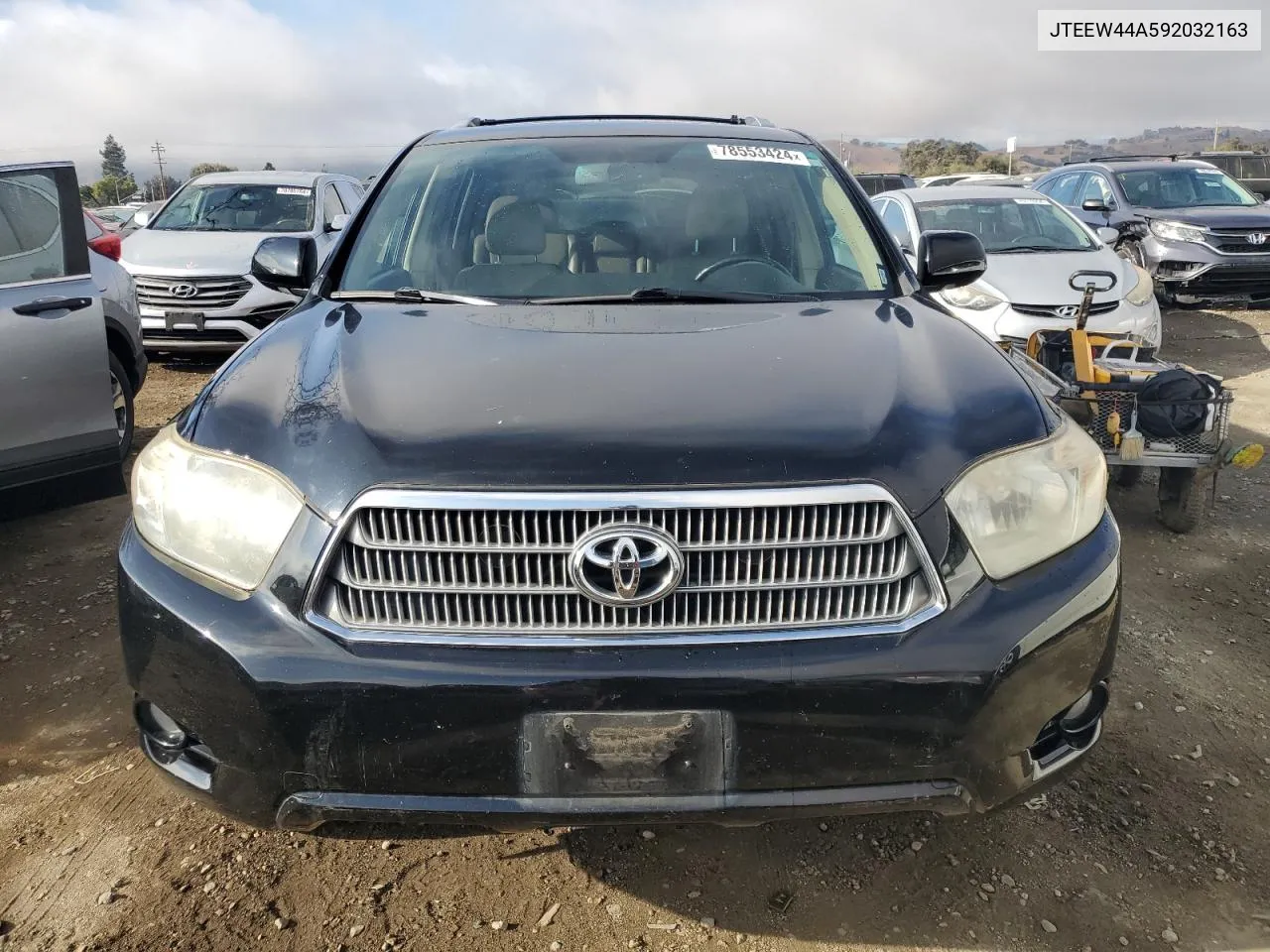 2009 Toyota Highlander Hybrid Limited VIN: JTEEW44A592032163 Lot: 78553424