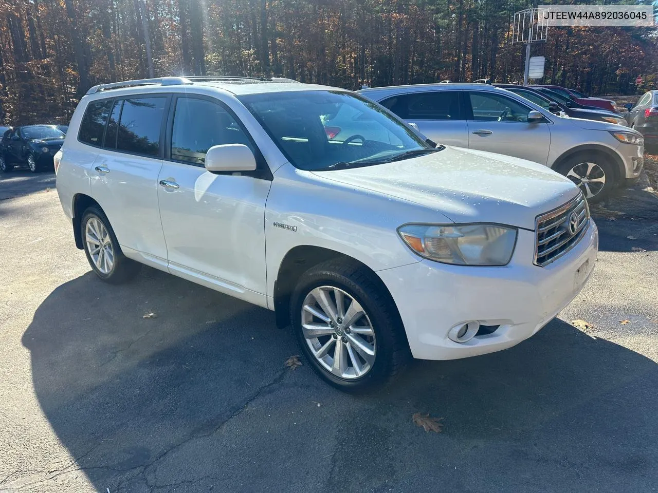 2009 Toyota Highlander Hybrid Limited VIN: JTEEW44A892036045 Lot: 78759244