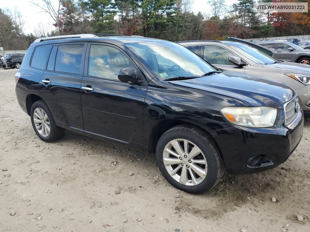 2009 Toyota Highlander Hybrid VIN: JTEEW41A892031223 Lot: 78915384