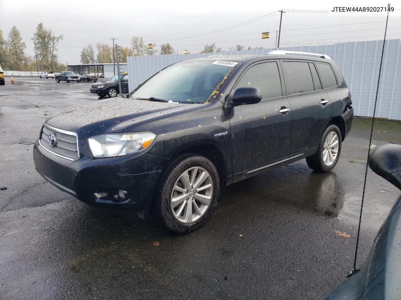 2009 Toyota Highlander Hybrid Limited VIN: JTEEW44A892027149 Lot: 78955864