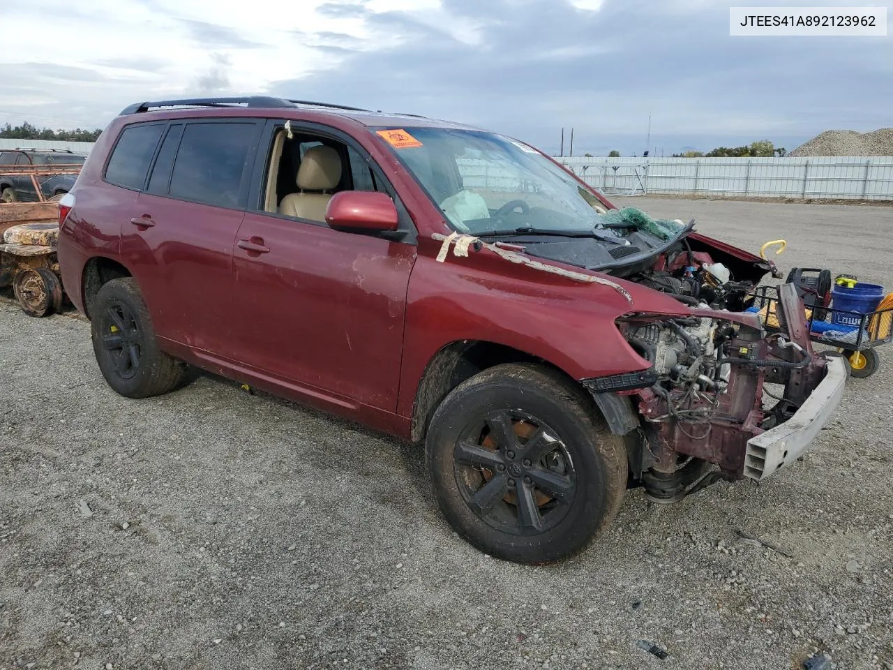 2009 Toyota Highlander VIN: JTEES41A892123962 Lot: 79091204