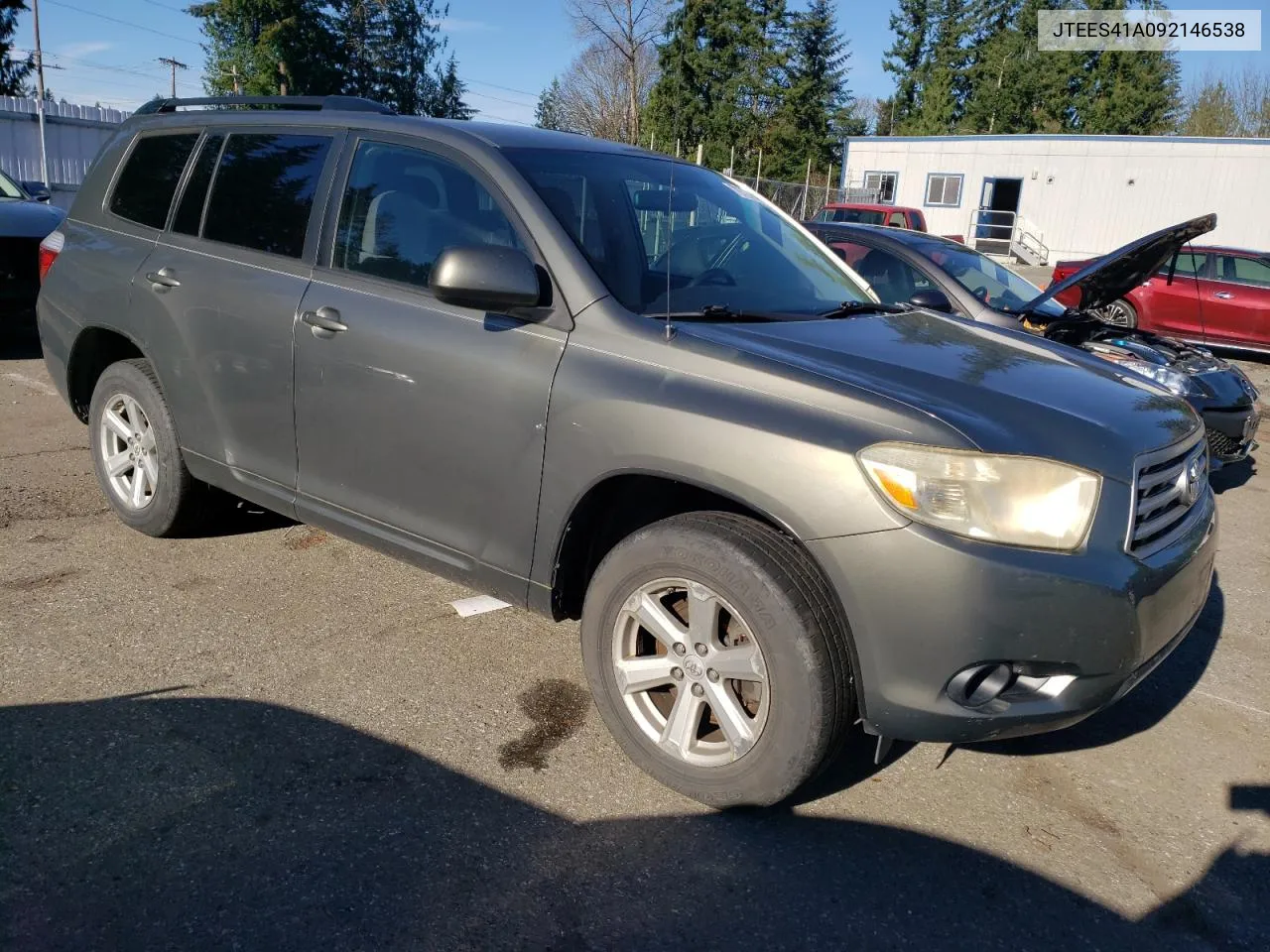 2009 Toyota Highlander VIN: JTEES41A092146538 Lot: 79727644