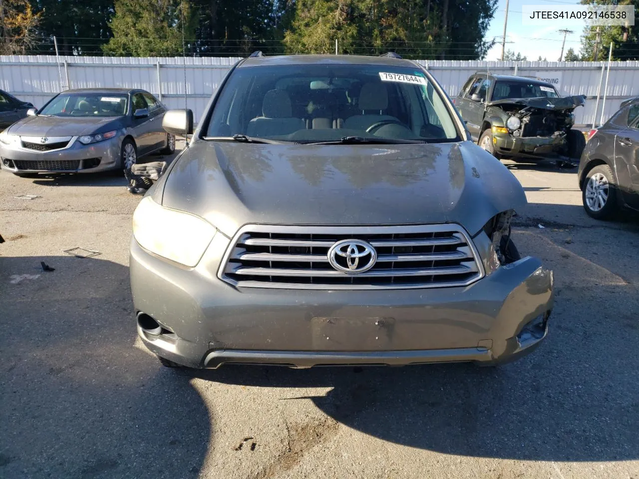 2009 Toyota Highlander VIN: JTEES41A092146538 Lot: 79727644