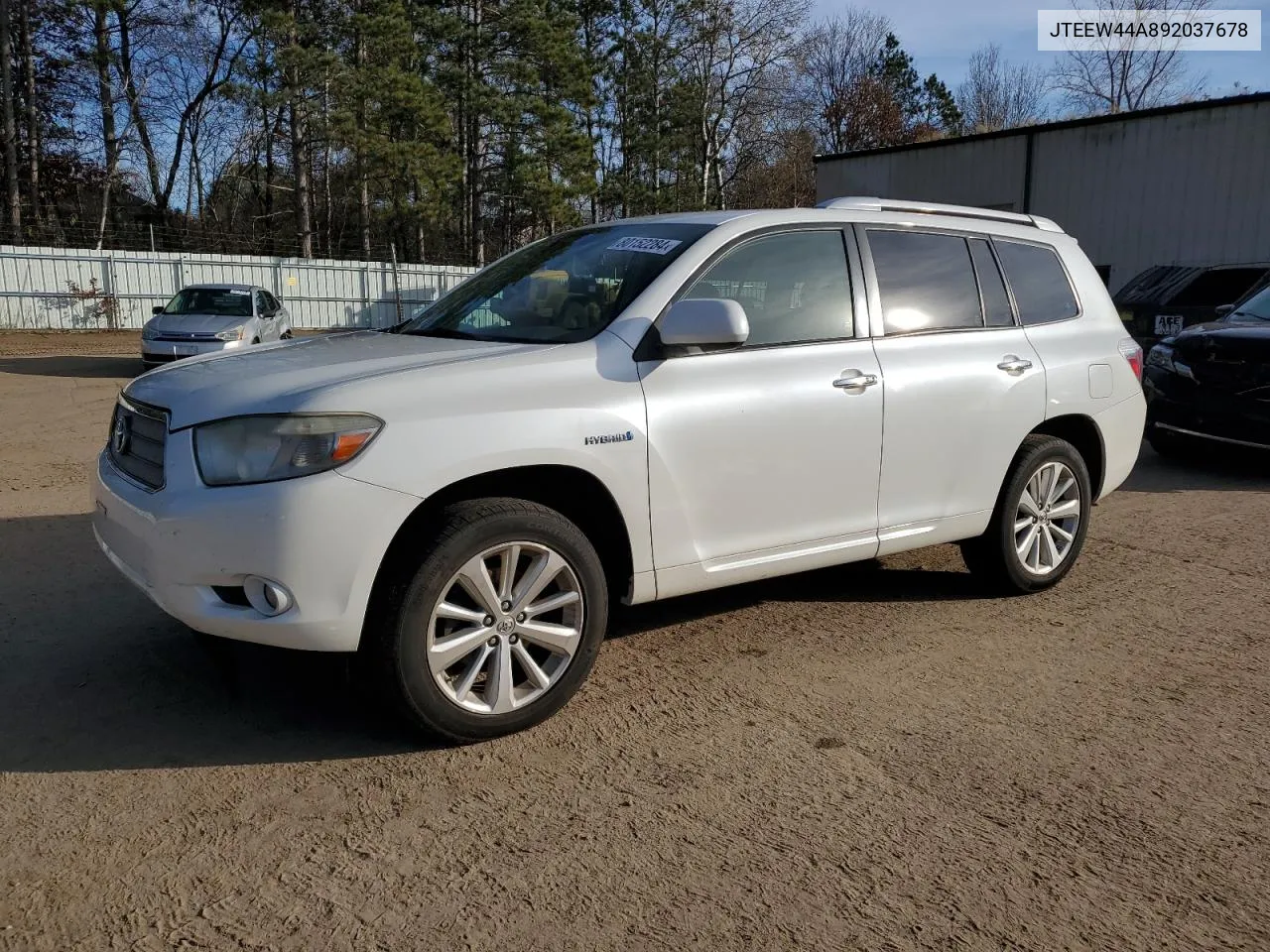 2009 Toyota Highlander Hybrid Limited VIN: JTEEW44A892037678 Lot: 80152284