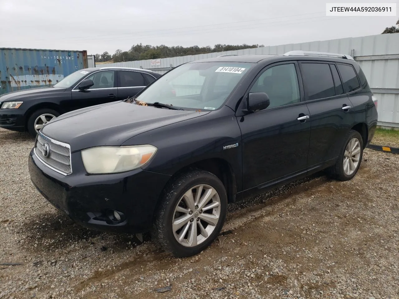 2009 Toyota Highlander Hybrid Limited VIN: JTEEW44A592036911 Lot: 81410104