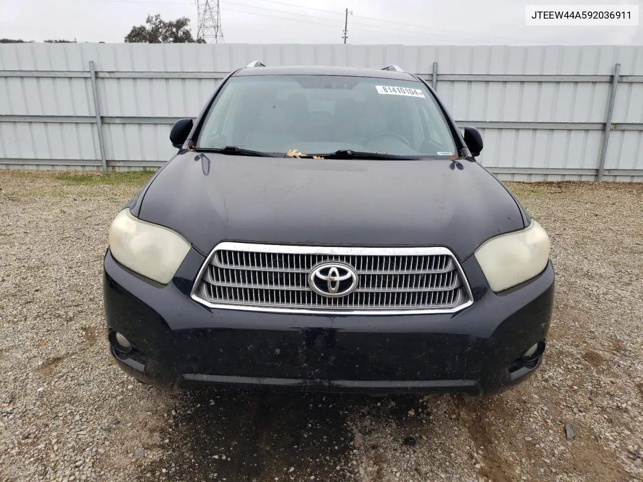 2009 Toyota Highlander Hybrid Limited VIN: JTEEW44A592036911 Lot: 81410104