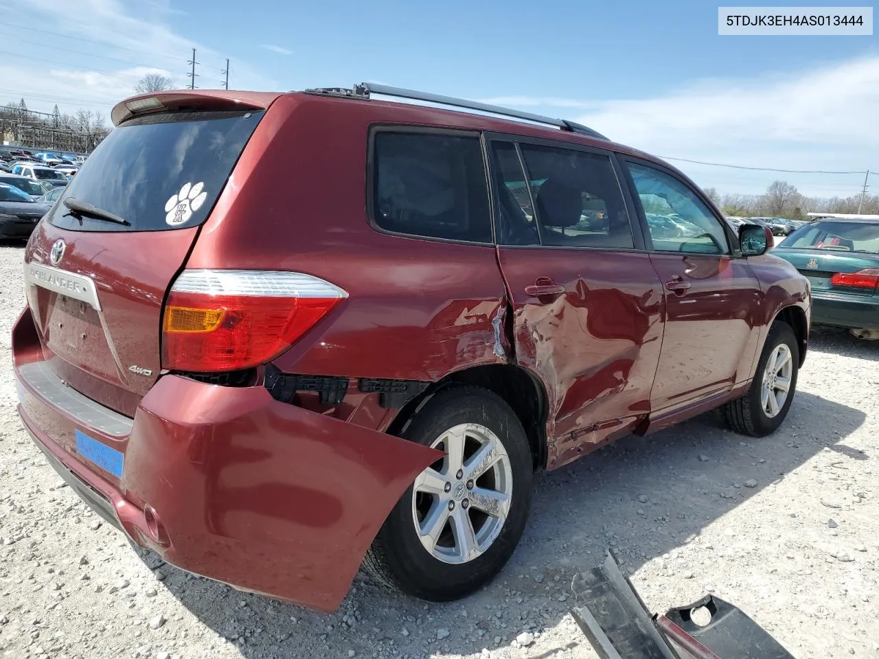 2010 Toyota Highlander Se VIN: 5TDJK3EH4AS013444 Lot: 47703714