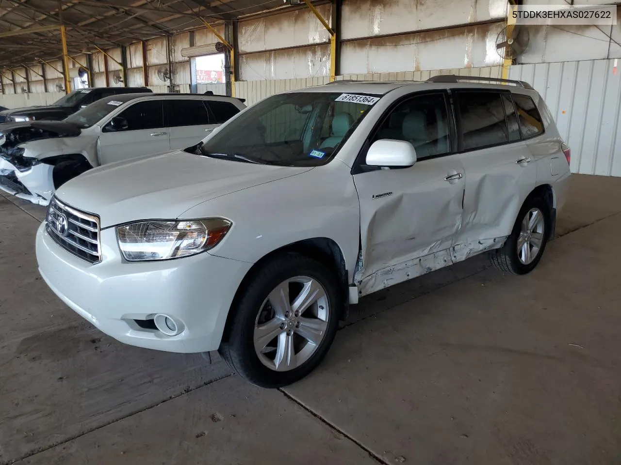 5TDDK3EHXAS027622 2010 Toyota Highlander Limited