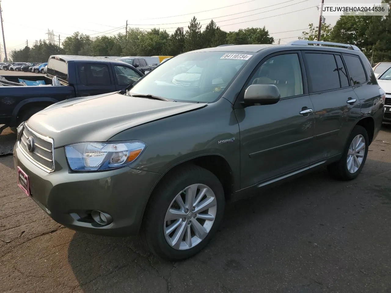 2010 Toyota Highlander Hybrid Limited VIN: JTEJW3EH0A2044536 Lot: 64110734