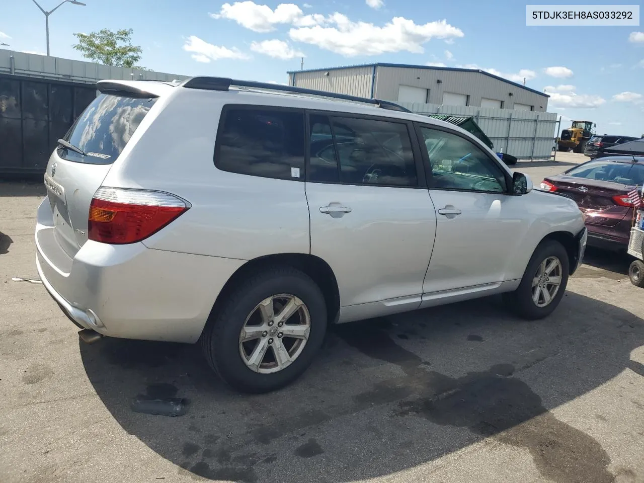 5TDJK3EH8AS033292 2010 Toyota Highlander Se