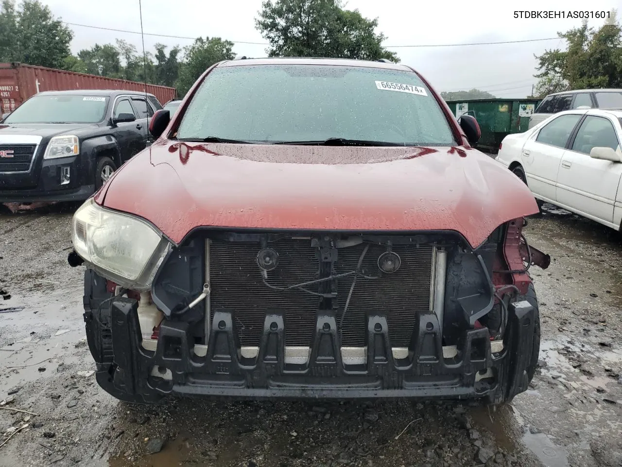 2010 Toyota Highlander VIN: 5TDBK3EH1AS031601 Lot: 66556474