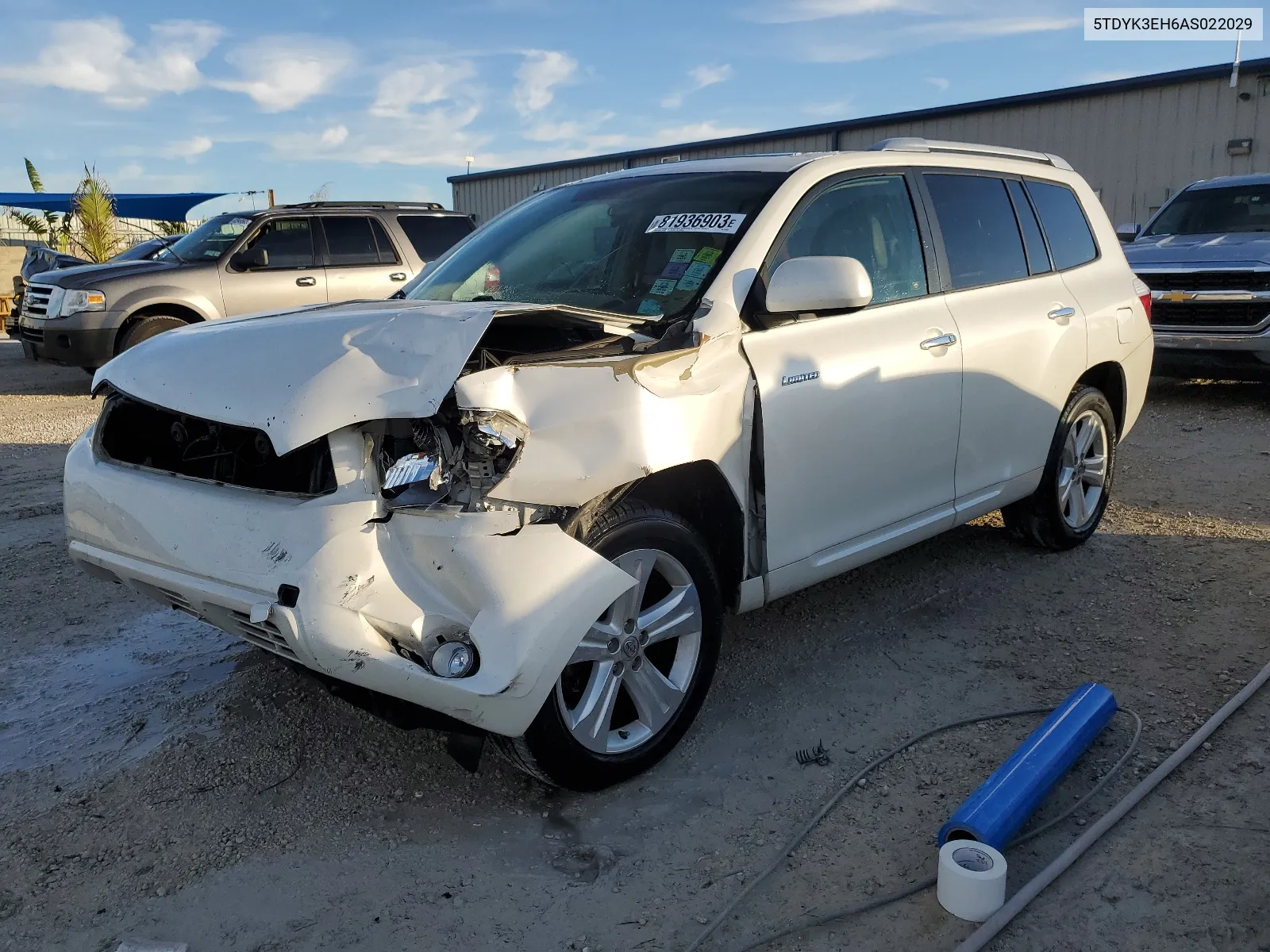 2010 Toyota Highlander Limited VIN: 5TDYK3EH6AS022029 Lot: 66586014