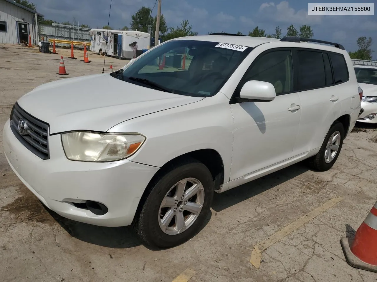 2010 Toyota Highlander VIN: JTEBK3EH9A2155800 Lot: 67175744