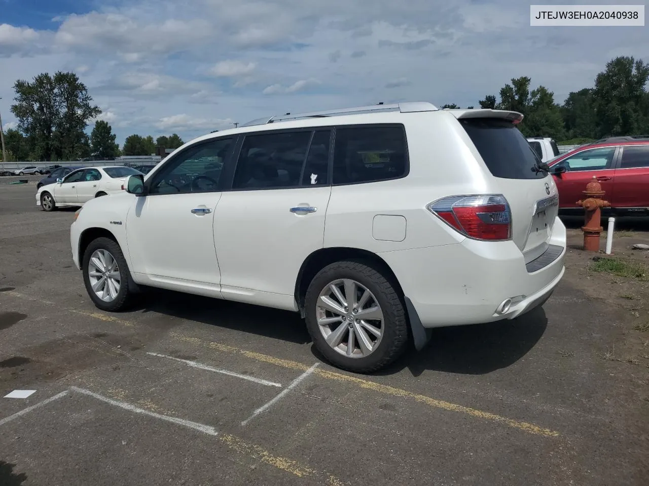 2010 Toyota Highlander Hybrid Limited VIN: JTEJW3EH0A2040938 Lot: 67750184