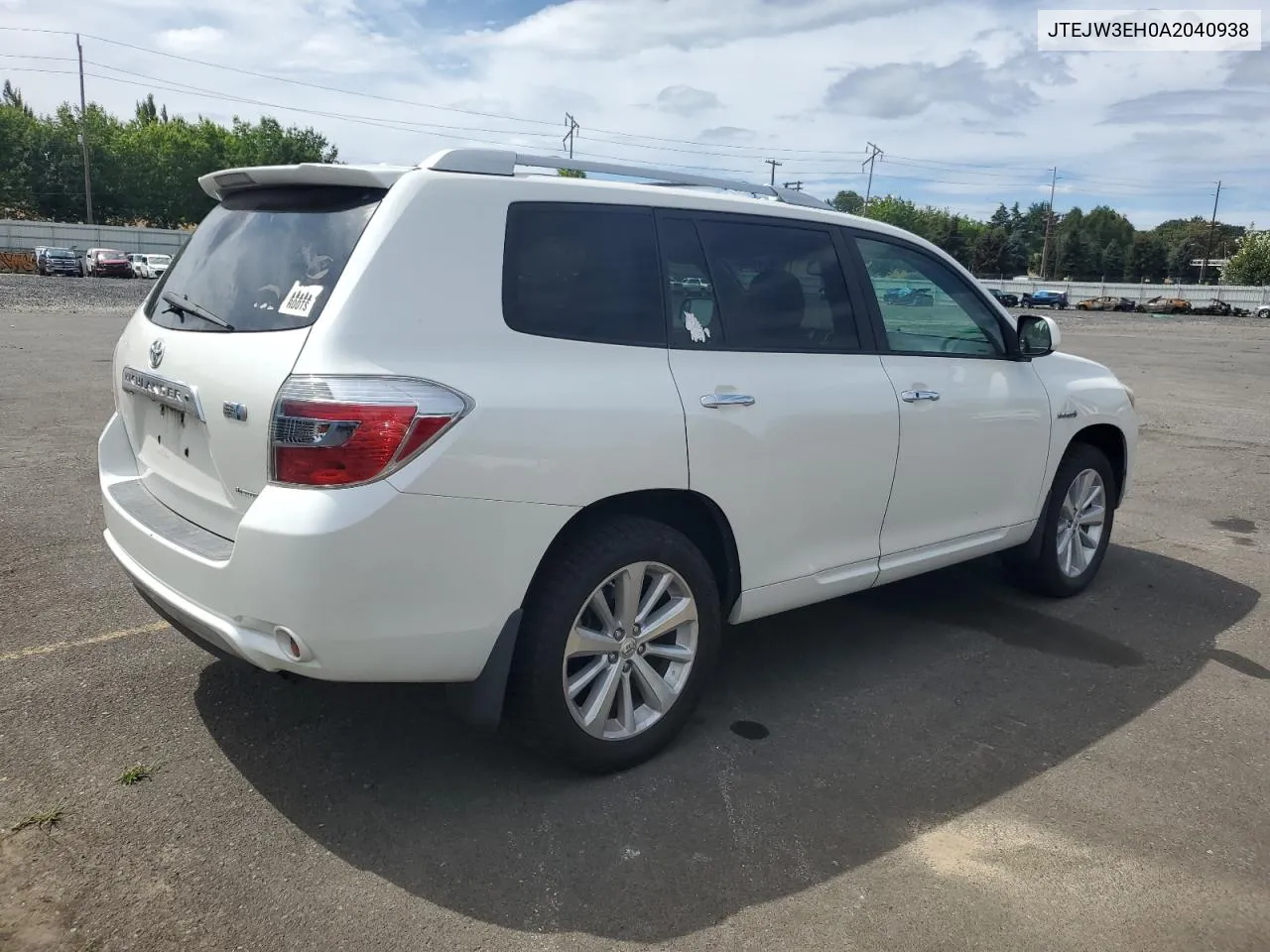 2010 Toyota Highlander Hybrid Limited VIN: JTEJW3EH0A2040938 Lot: 67750184