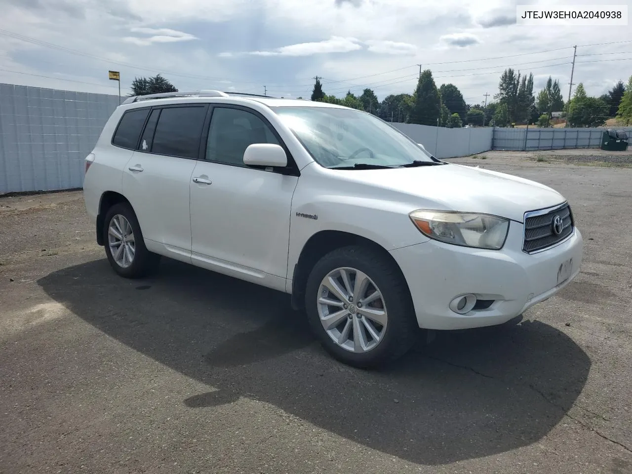 2010 Toyota Highlander Hybrid Limited VIN: JTEJW3EH0A2040938 Lot: 67750184