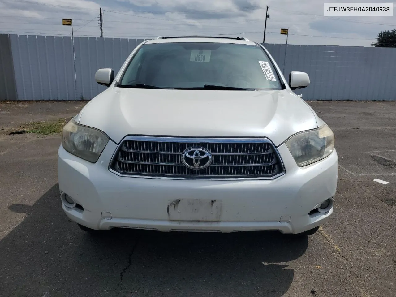 2010 Toyota Highlander Hybrid Limited VIN: JTEJW3EH0A2040938 Lot: 67750184