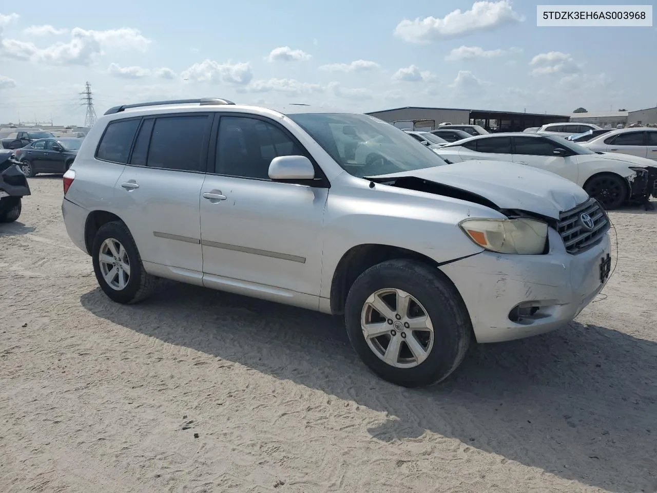 2010 Toyota Highlander VIN: 5TDZK3EH6AS003968 Lot: 68585244