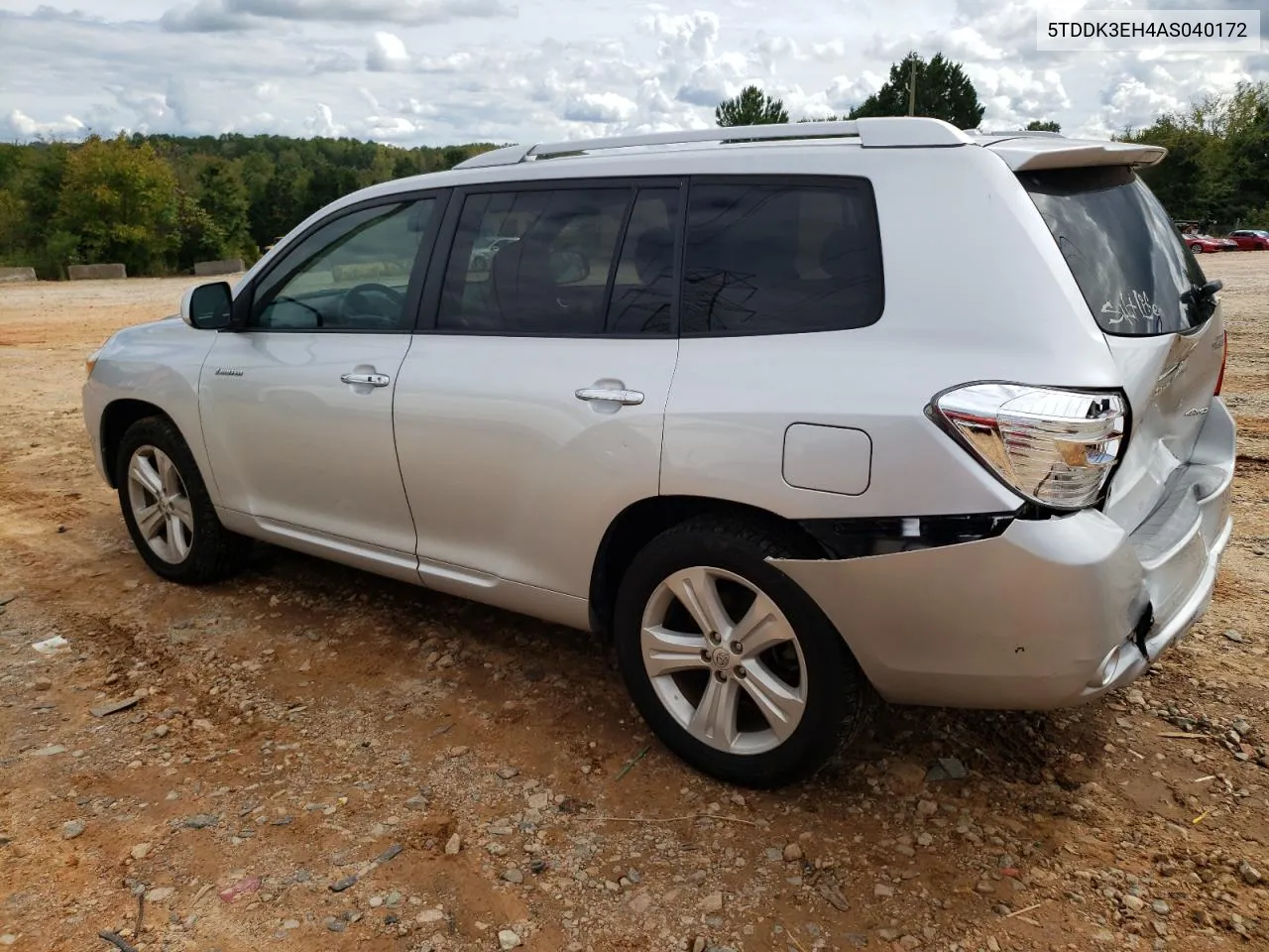 2010 Toyota Highlander Limited VIN: 5TDDK3EH4AS040172 Lot: 68614214