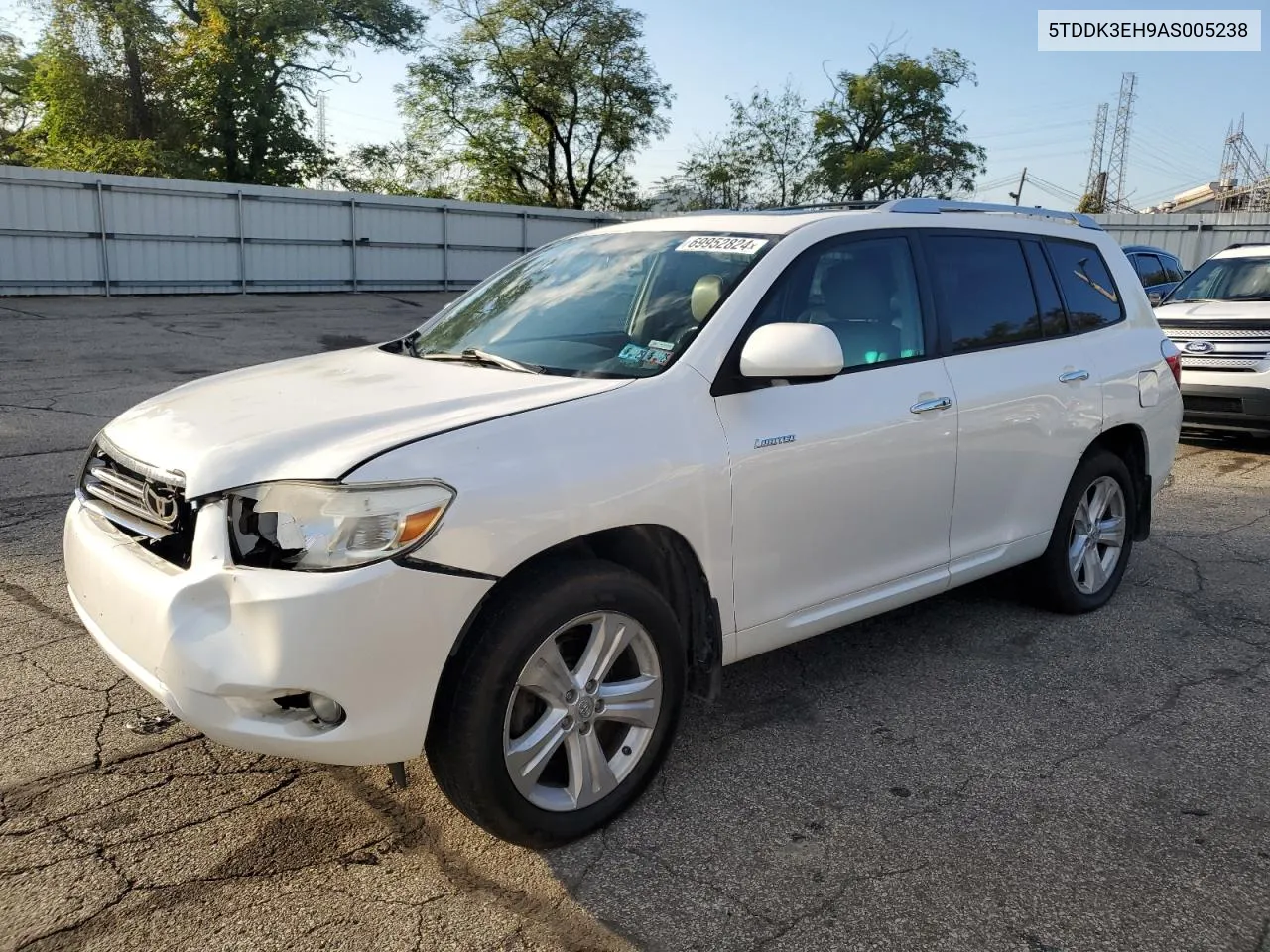 2010 Toyota Highlander Limited VIN: 5TDDK3EH9AS005238 Lot: 69952824