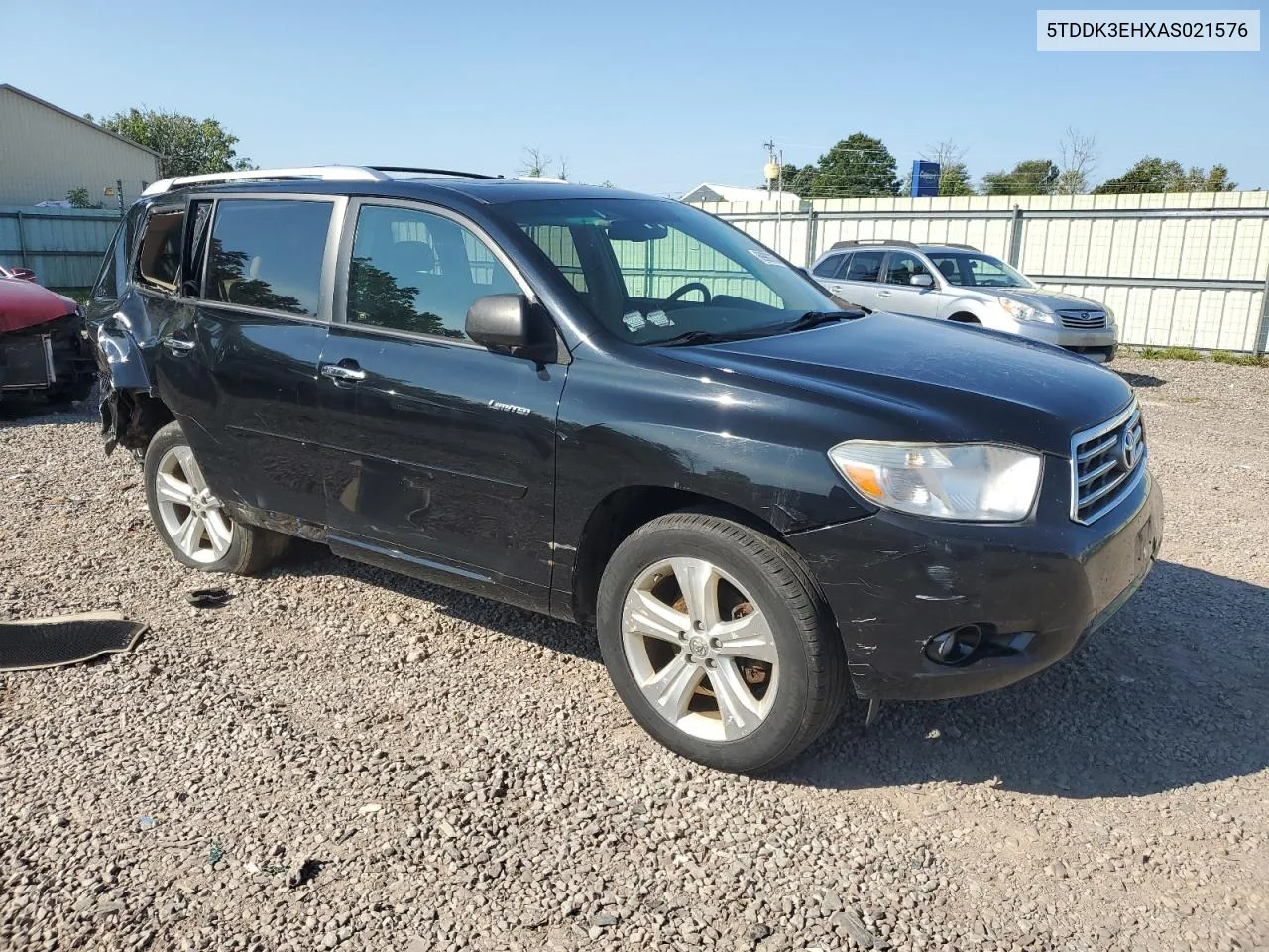 2010 Toyota Highlander Limited VIN: 5TDDK3EHXAS021576 Lot: 69987674