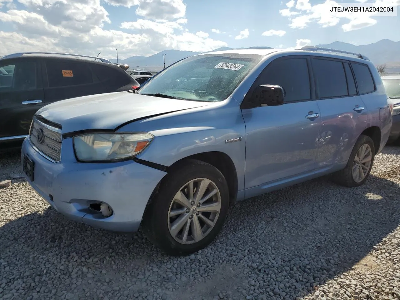 2010 Toyota Highlander Hybrid Limited VIN: JTEJW3EH1A2042004 Lot: 70640564