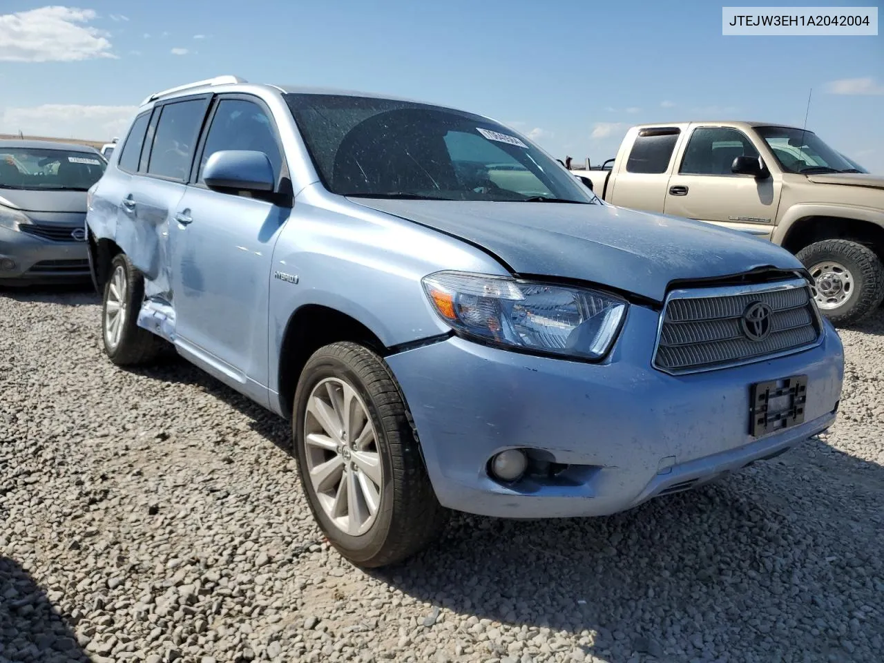 2010 Toyota Highlander Hybrid Limited VIN: JTEJW3EH1A2042004 Lot: 70640564