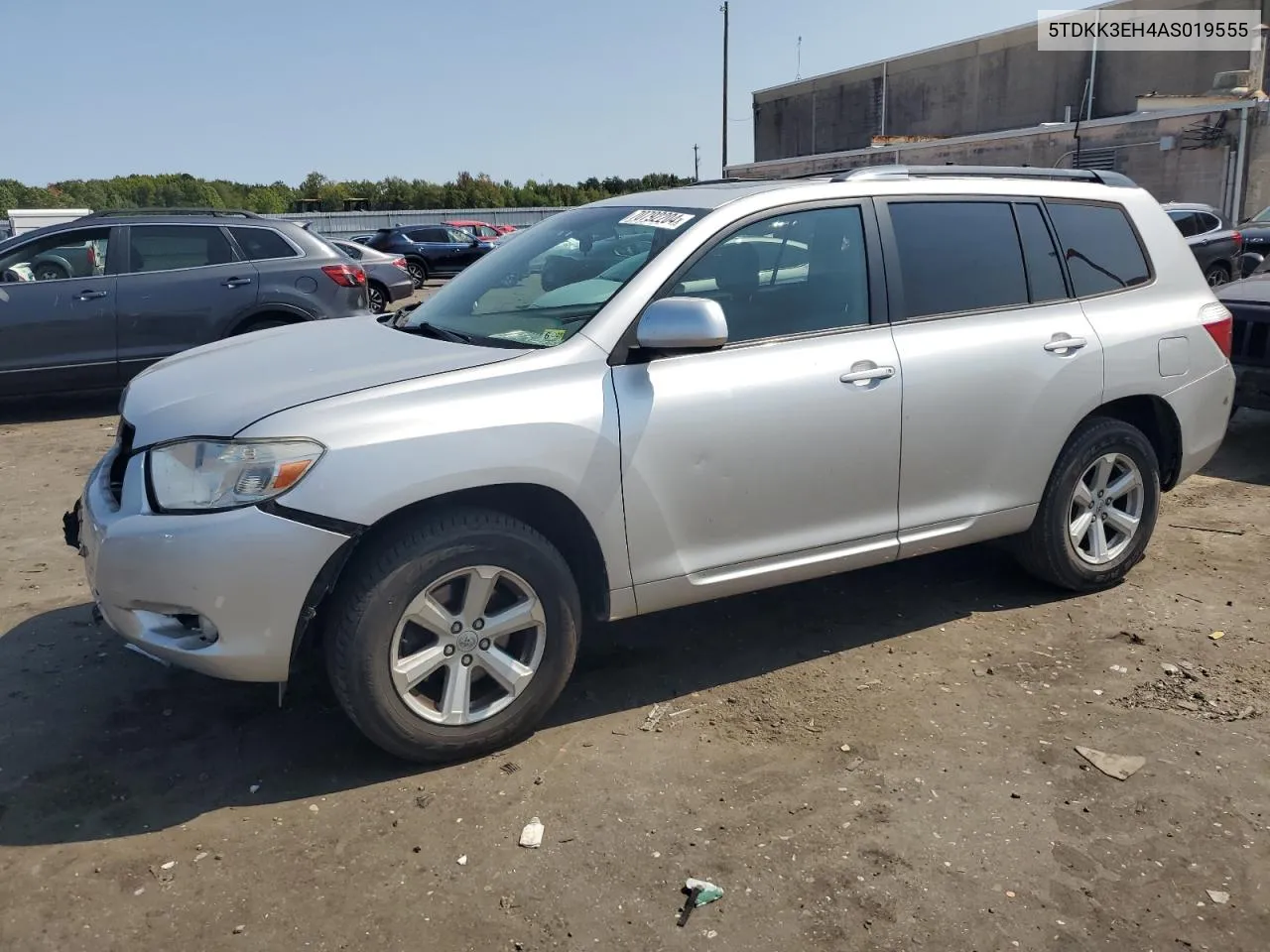 2010 Toyota Highlander Se VIN: 5TDKK3EH4AS019555 Lot: 70792204