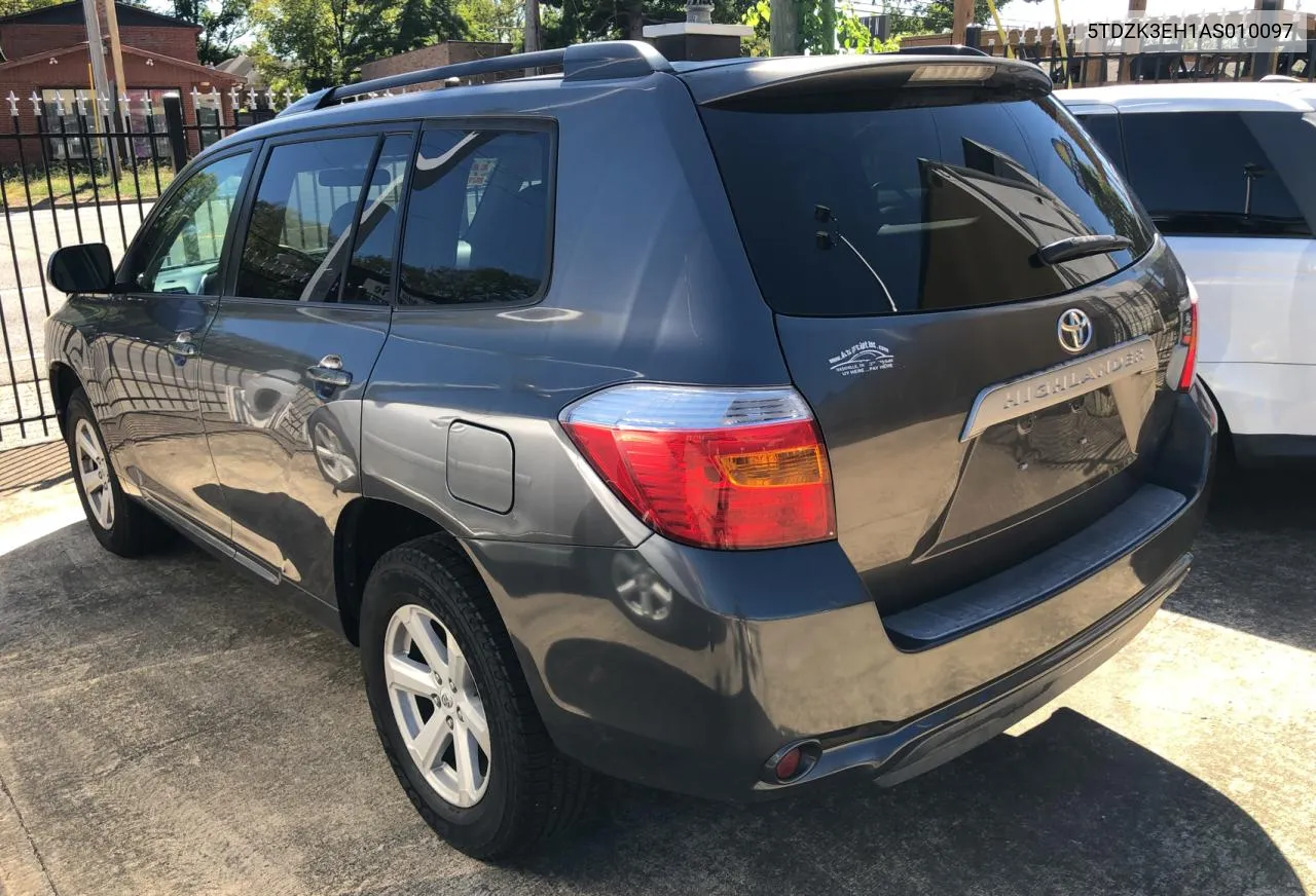 2010 Toyota Highlander VIN: 5TDZK3EH1AS010097 Lot: 70904984