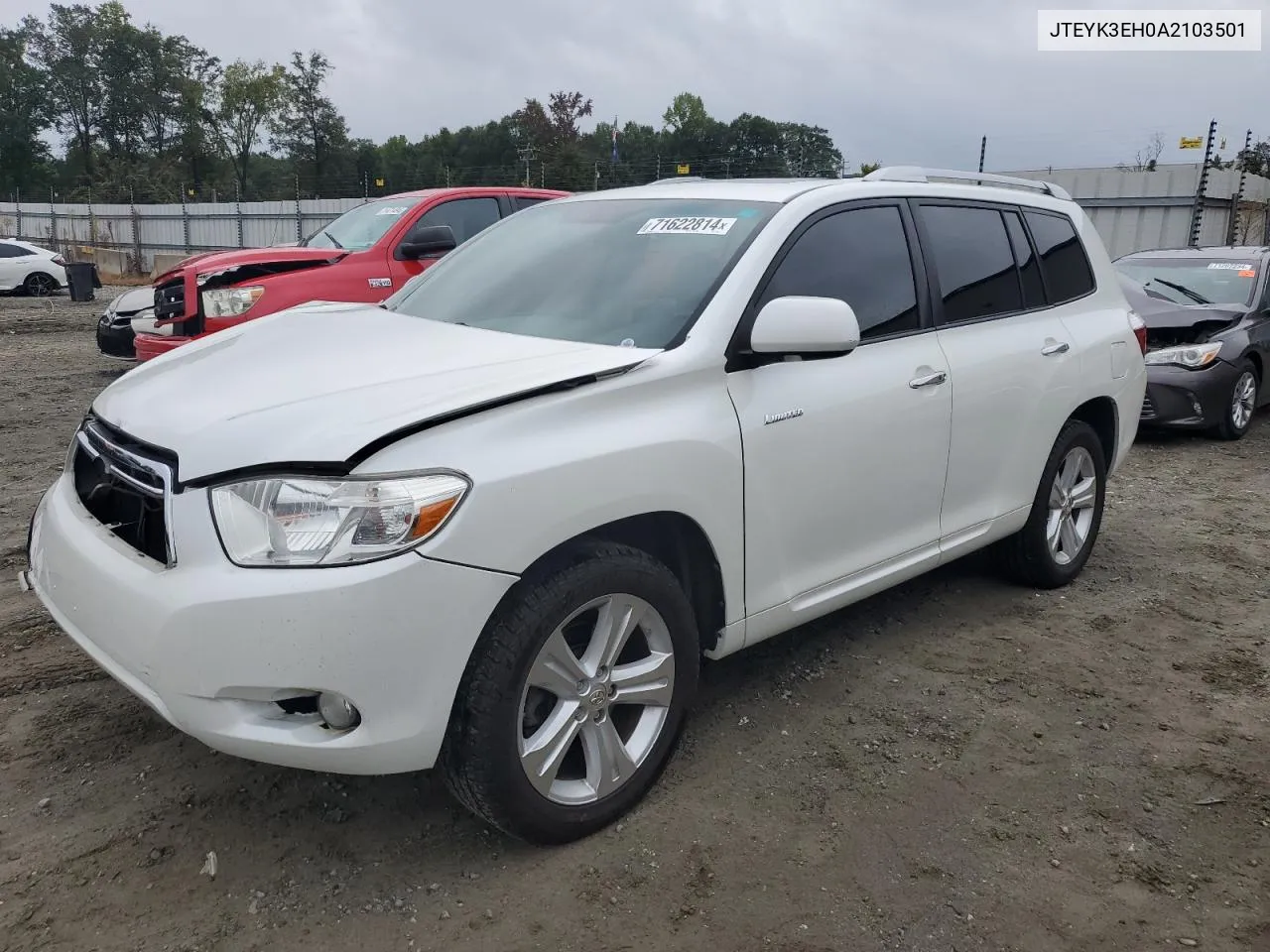 2010 Toyota Highlander Limited VIN: JTEYK3EH0A2103501 Lot: 71622814