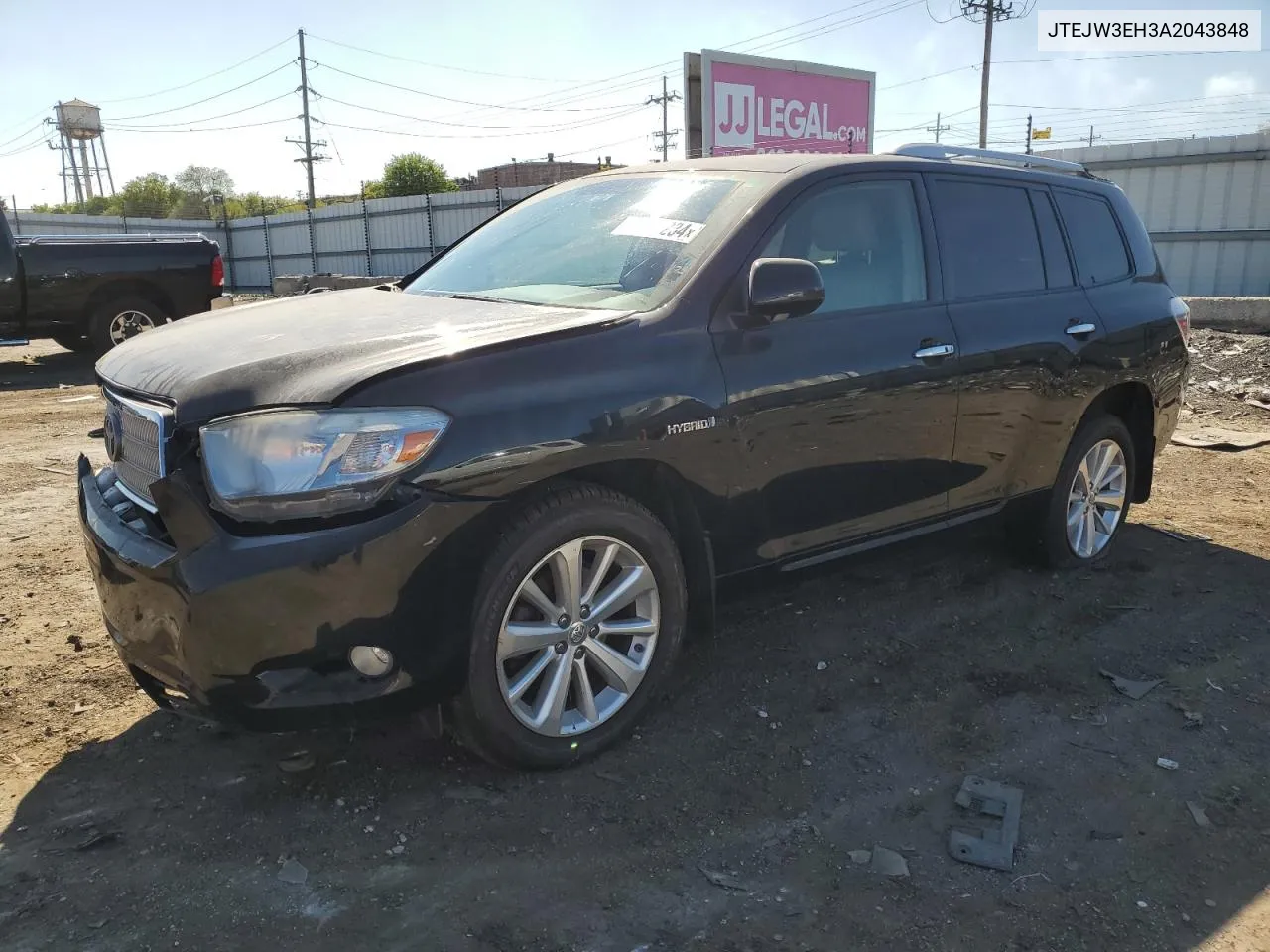 2010 Toyota Highlander Hybrid Limited VIN: JTEJW3EH3A2043848 Lot: 71642234