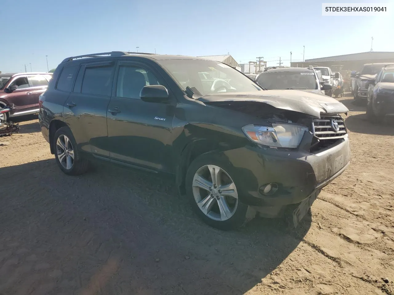 2010 Toyota Highlander Sport VIN: 5TDEK3EHXAS019041 Lot: 71940444