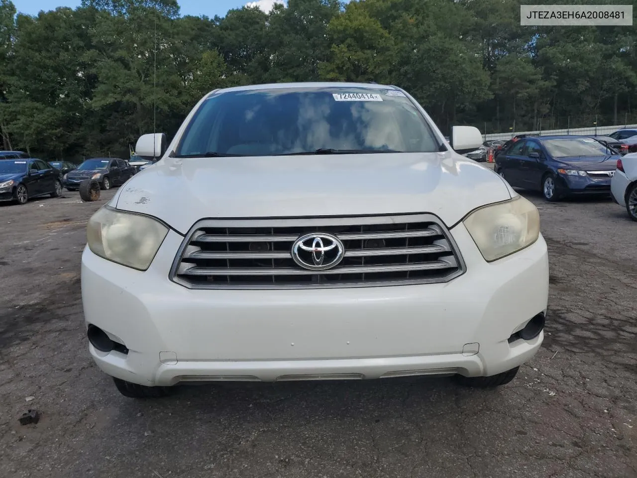 2010 Toyota Highlander VIN: JTEZA3EH6A2008481 Lot: 72440414