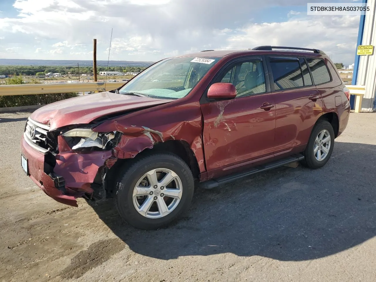 2010 Toyota Highlander VIN: 5TDBK3EH8AS037055 Lot: 72529384