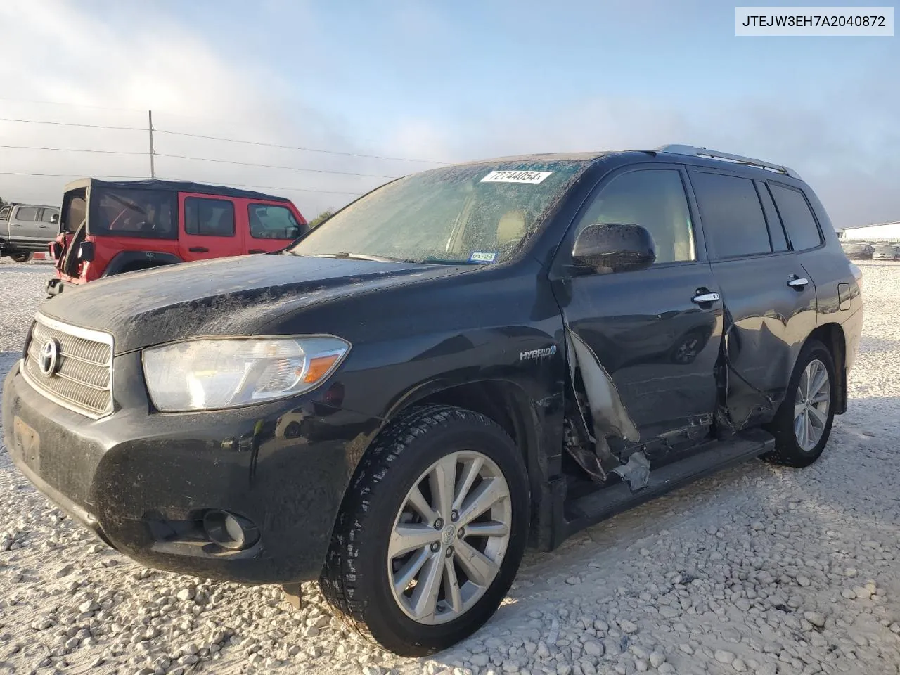 2010 Toyota Highlander Hybrid Limited VIN: JTEJW3EH7A2040872 Lot: 72744054