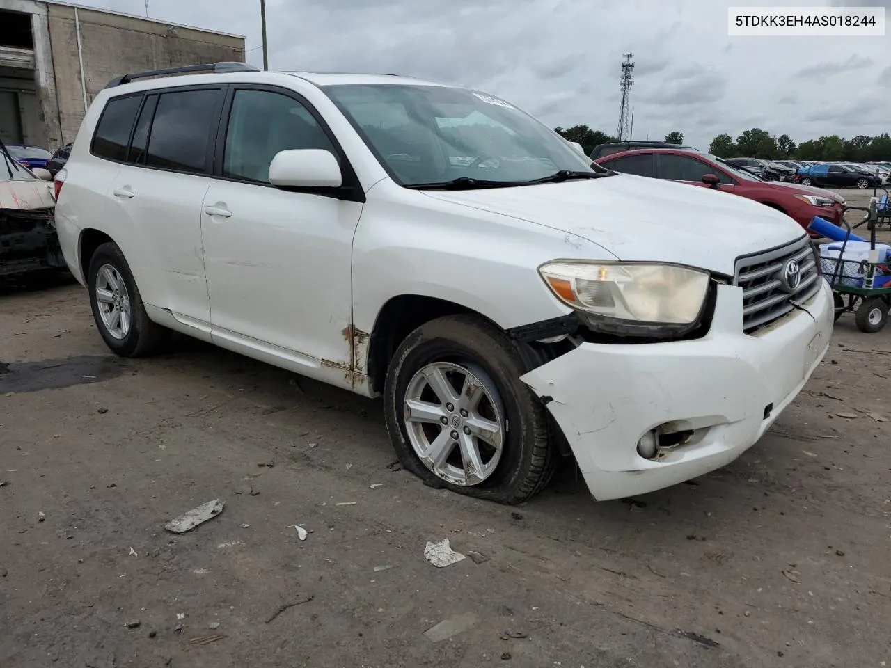 2010 Toyota Highlander Se VIN: 5TDKK3EH4AS018244 Lot: 73244344