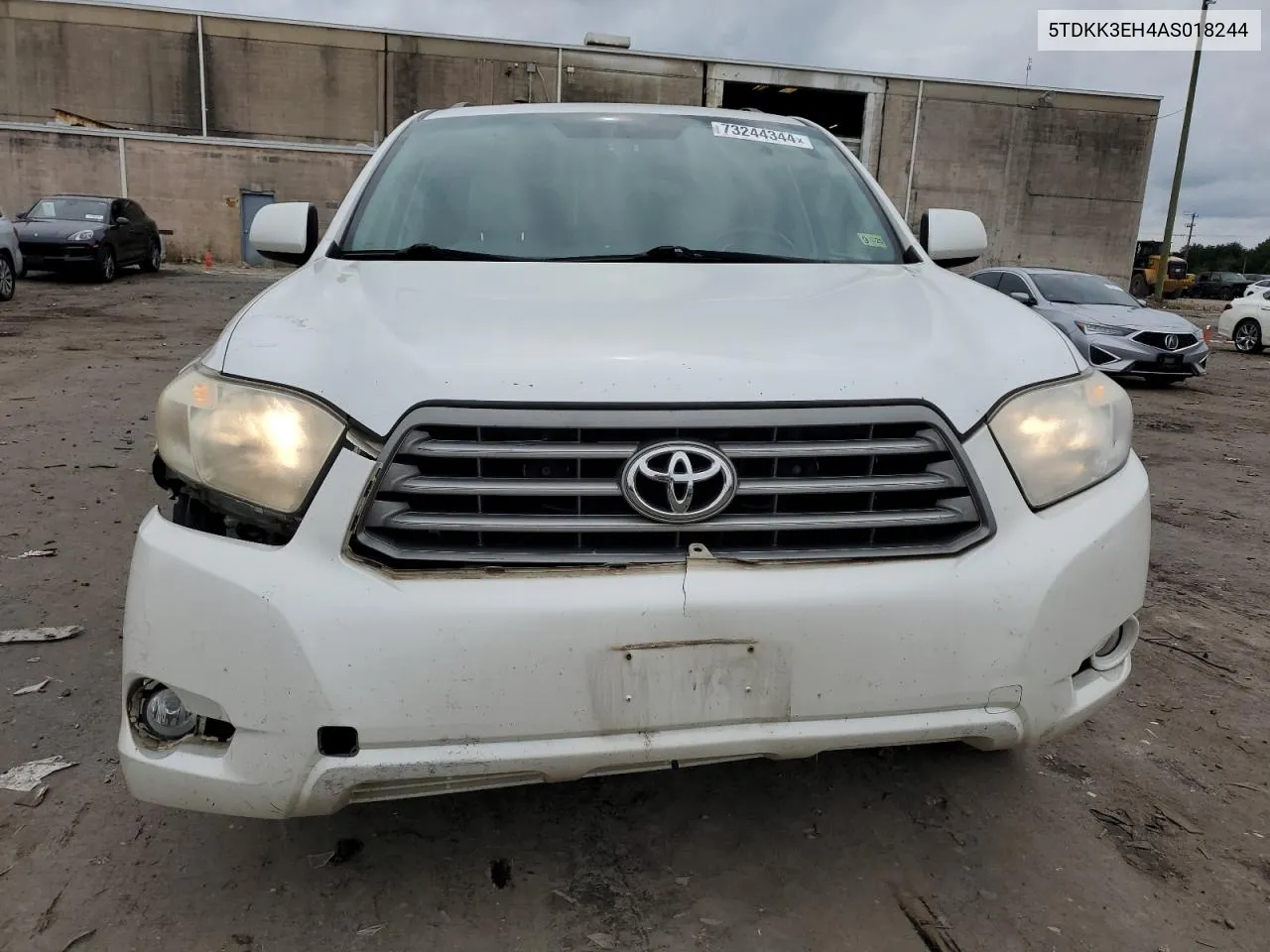 2010 Toyota Highlander Se VIN: 5TDKK3EH4AS018244 Lot: 73244344