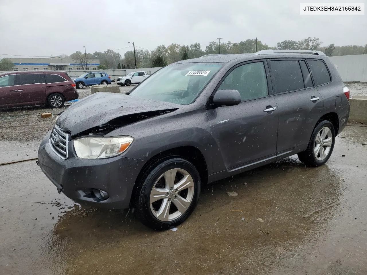 2010 Toyota Highlander Limited VIN: JTEDK3EH8A2165842 Lot: 73320884