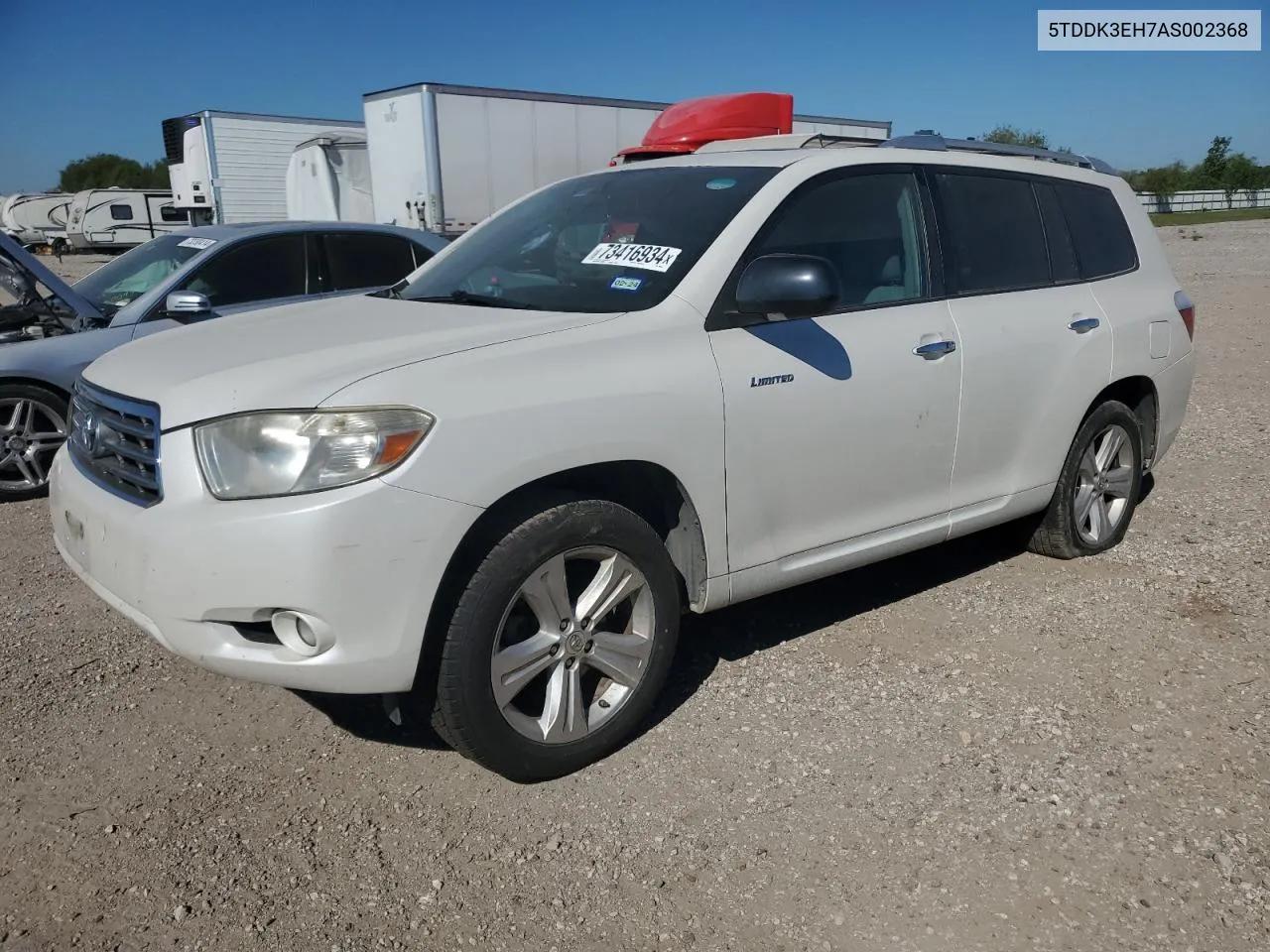 2010 Toyota Highlander Limited VIN: 5TDDK3EH7AS002368 Lot: 73416934