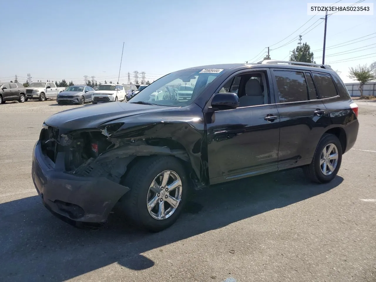 2010 Toyota Highlander VIN: 5TDZK3EH8AS023543 Lot: 73565444