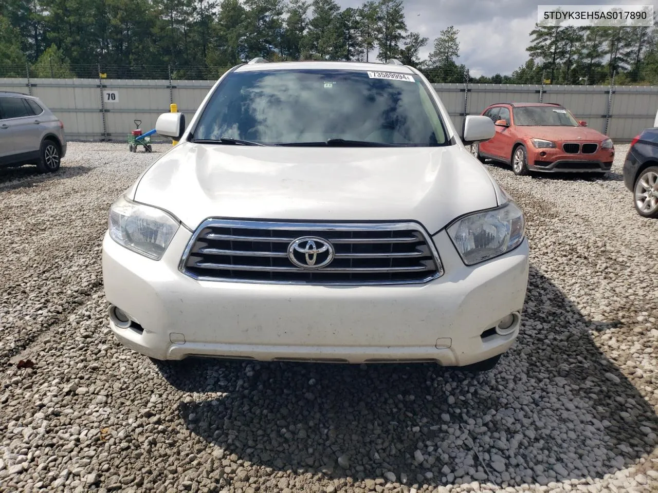 2010 Toyota Highlander Limited VIN: 5TDYK3EH5AS017890 Lot: 73589994