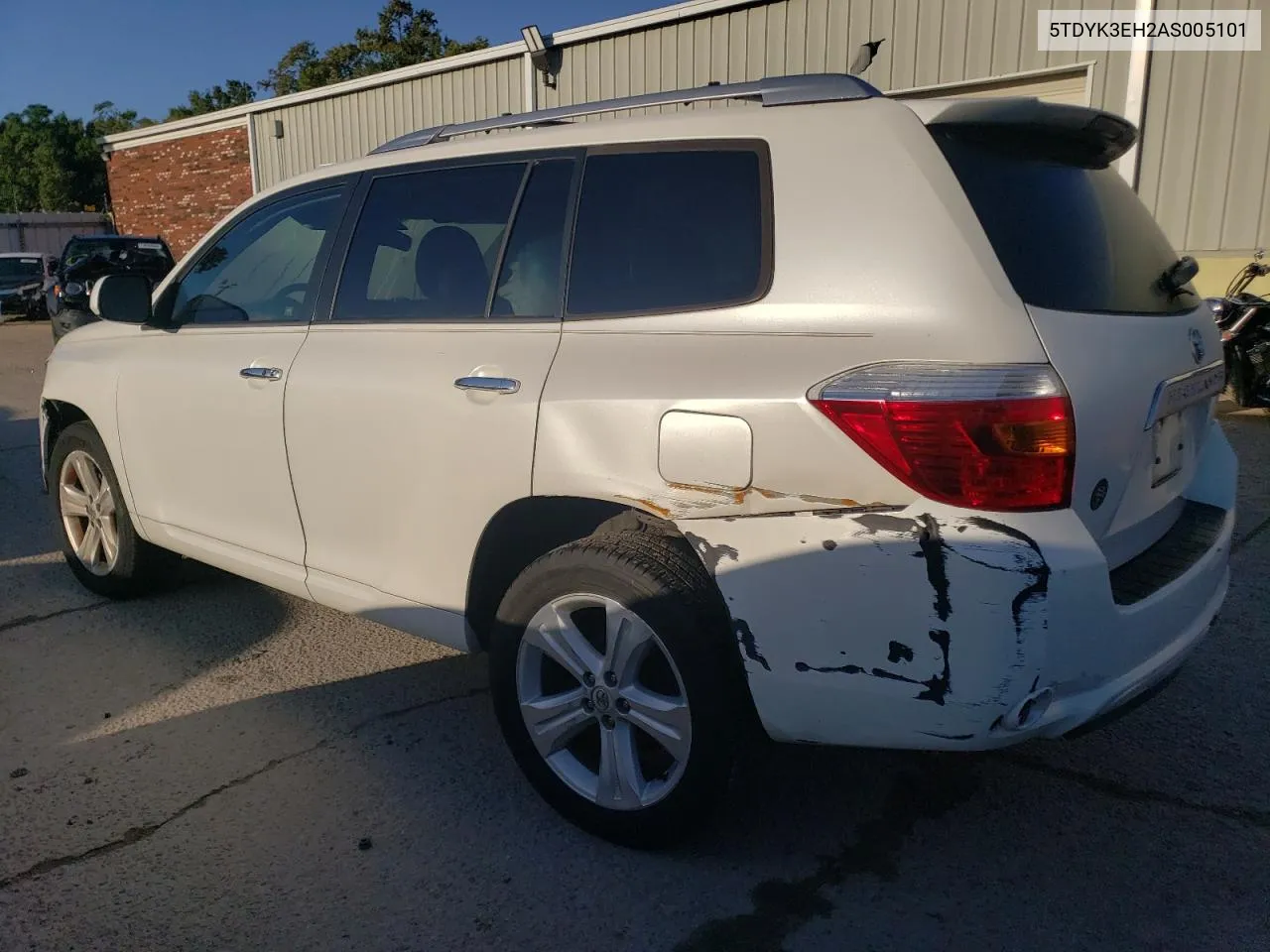 2010 Toyota Highlander Limited VIN: 5TDYK3EH2AS005101 Lot: 73919364