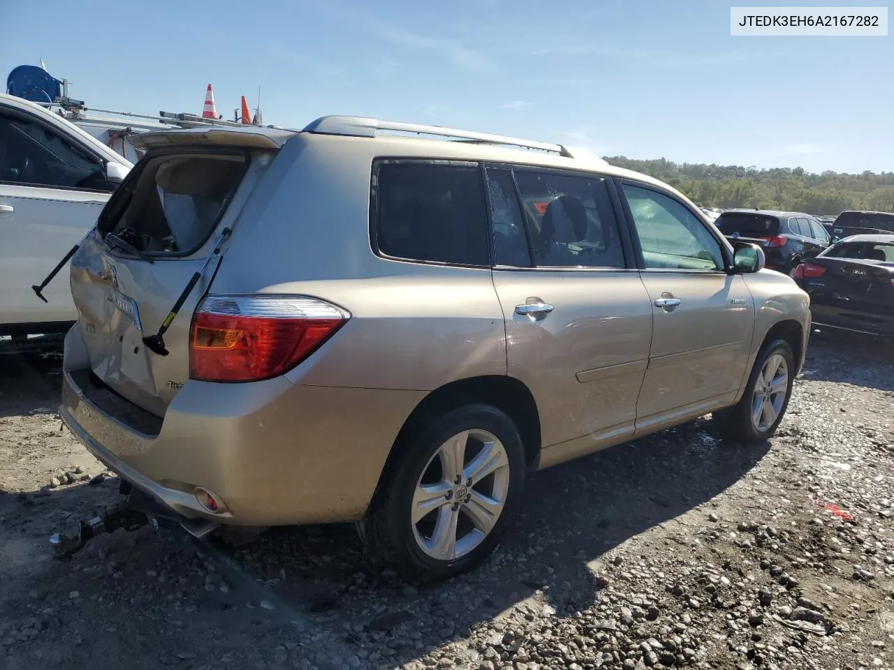 2010 Toyota Highlander Limited VIN: JTEDK3EH6A2167282 Lot: 74093714