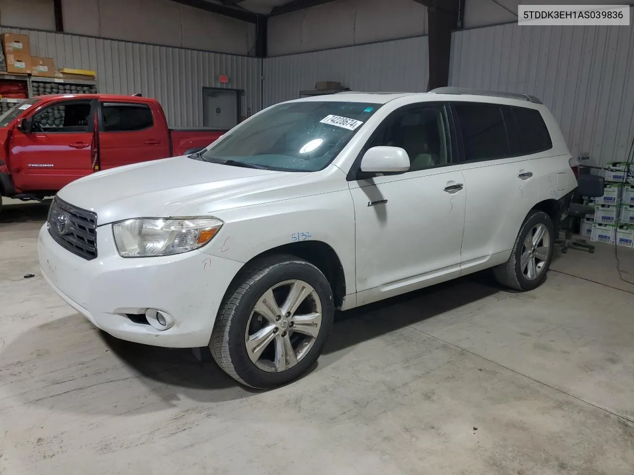 2010 Toyota Highlander Limited VIN: 5TDDK3EH1AS039836 Lot: 74228674