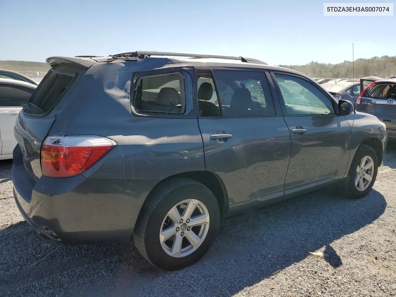 2010 Toyota Highlander VIN: 5TDZA3EH3AS007074 Lot: 74989664