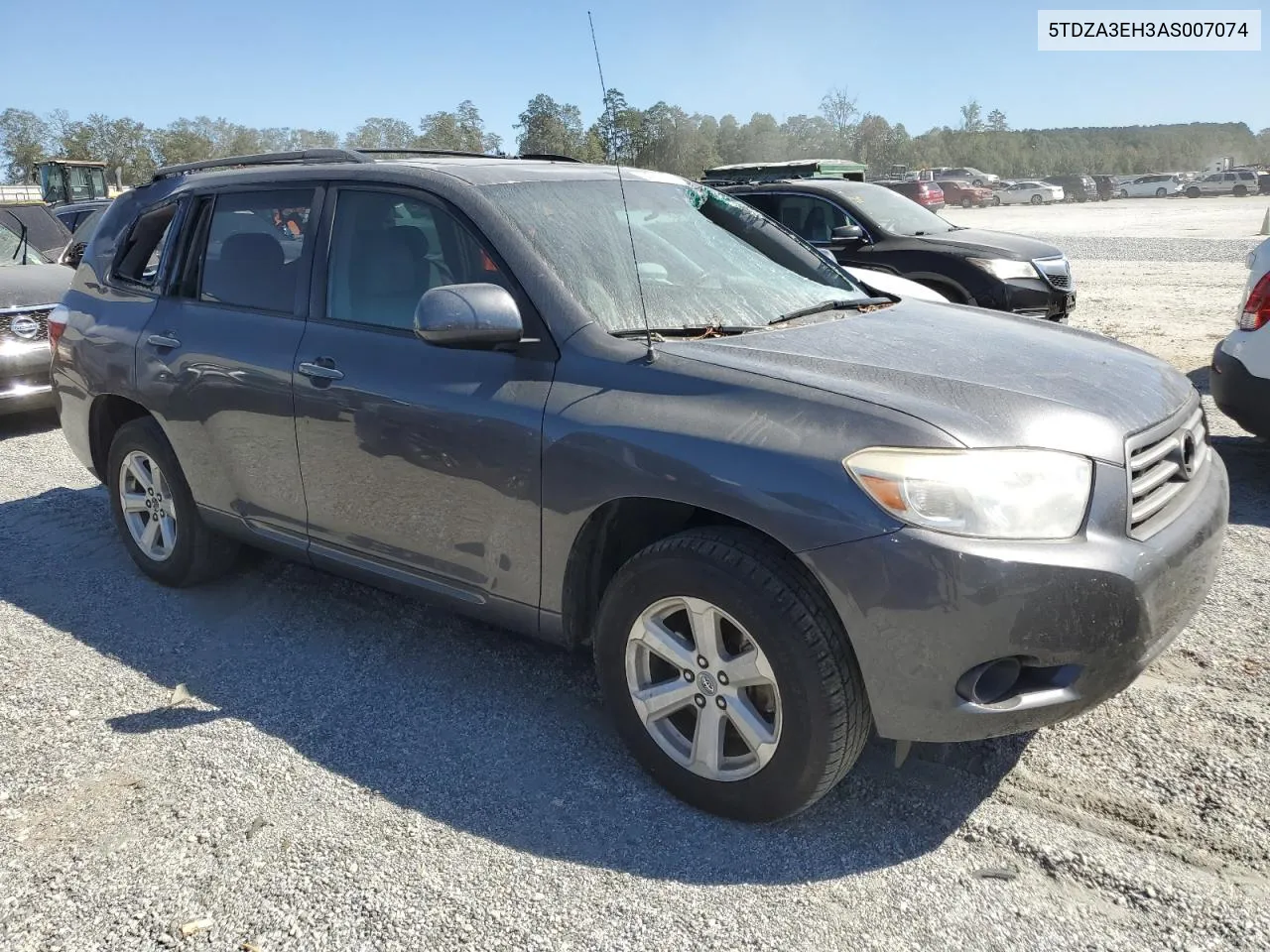 2010 Toyota Highlander VIN: 5TDZA3EH3AS007074 Lot: 74989664