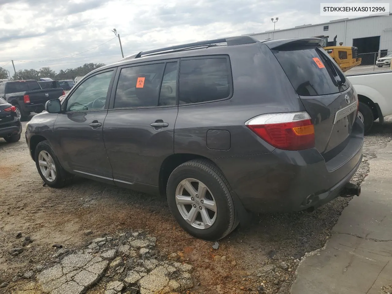 2010 Toyota Highlander Se VIN: 5TDKK3EHXAS012996 Lot: 75077294