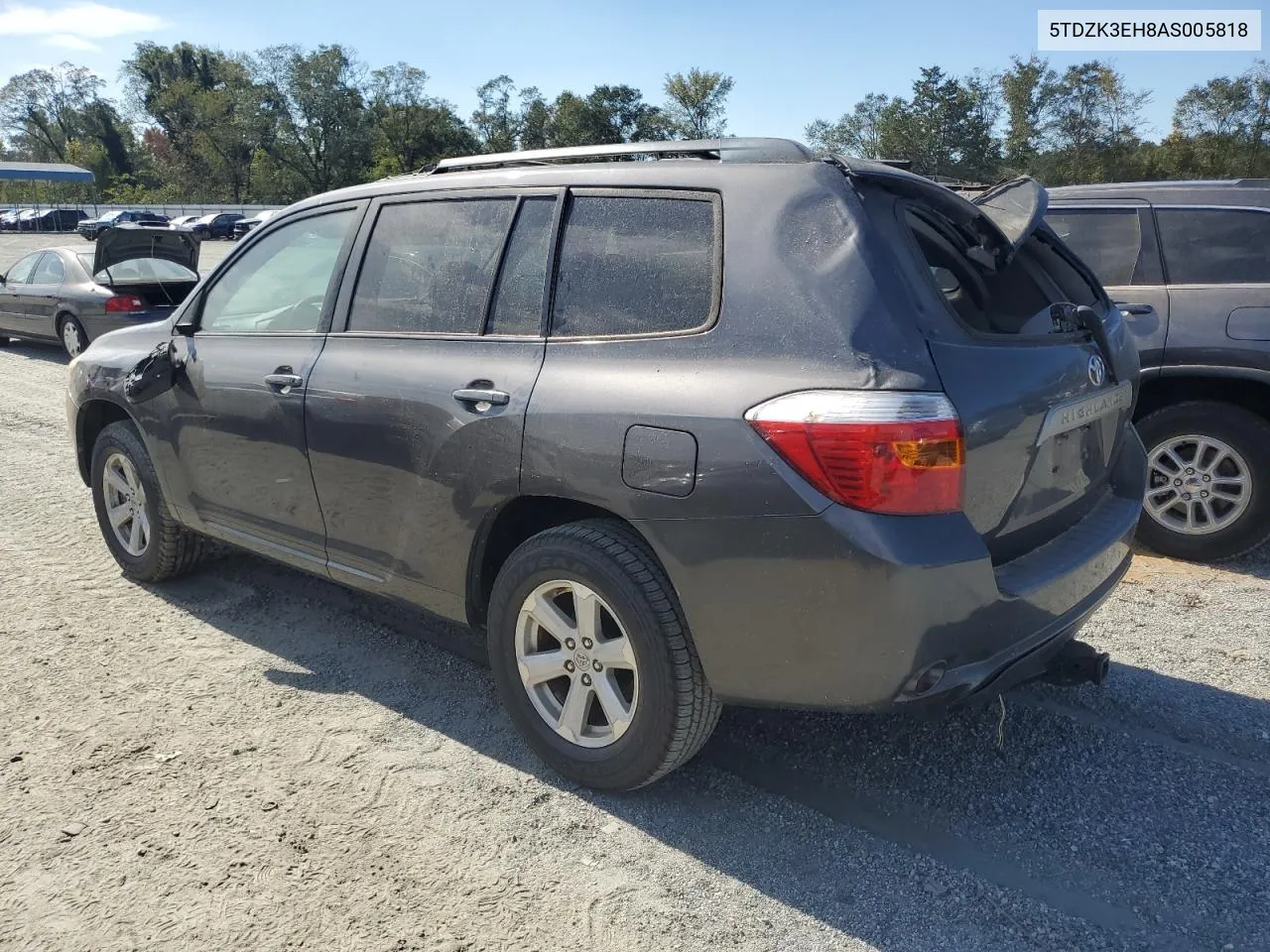 2010 Toyota Highlander VIN: 5TDZK3EH8AS005818 Lot: 75126754