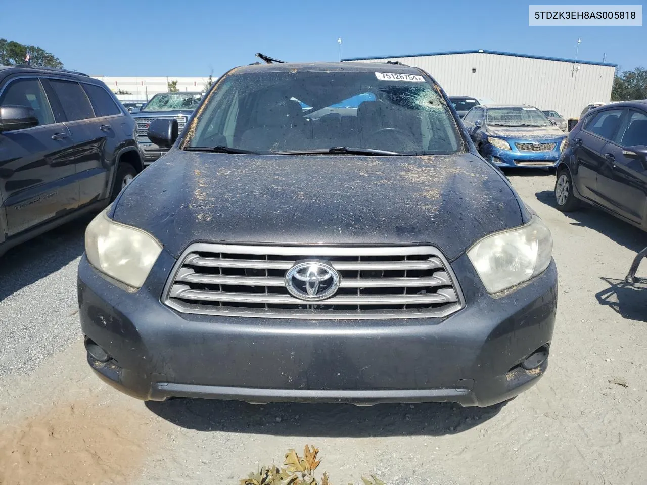 2010 Toyota Highlander VIN: 5TDZK3EH8AS005818 Lot: 75126754