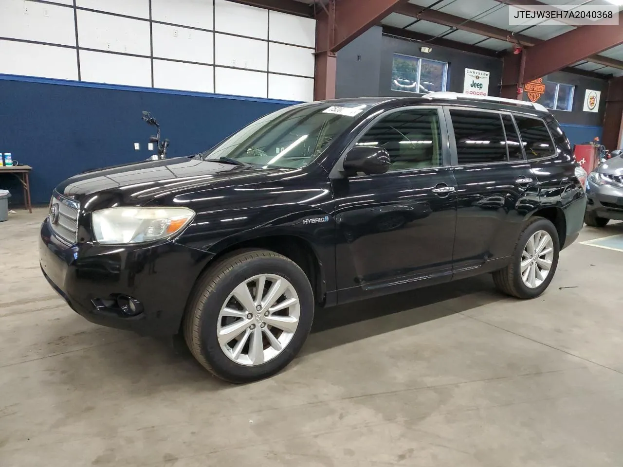 2010 Toyota Highlander Hybrid Limited VIN: JTEJW3EH7A2040368 Lot: 75208964